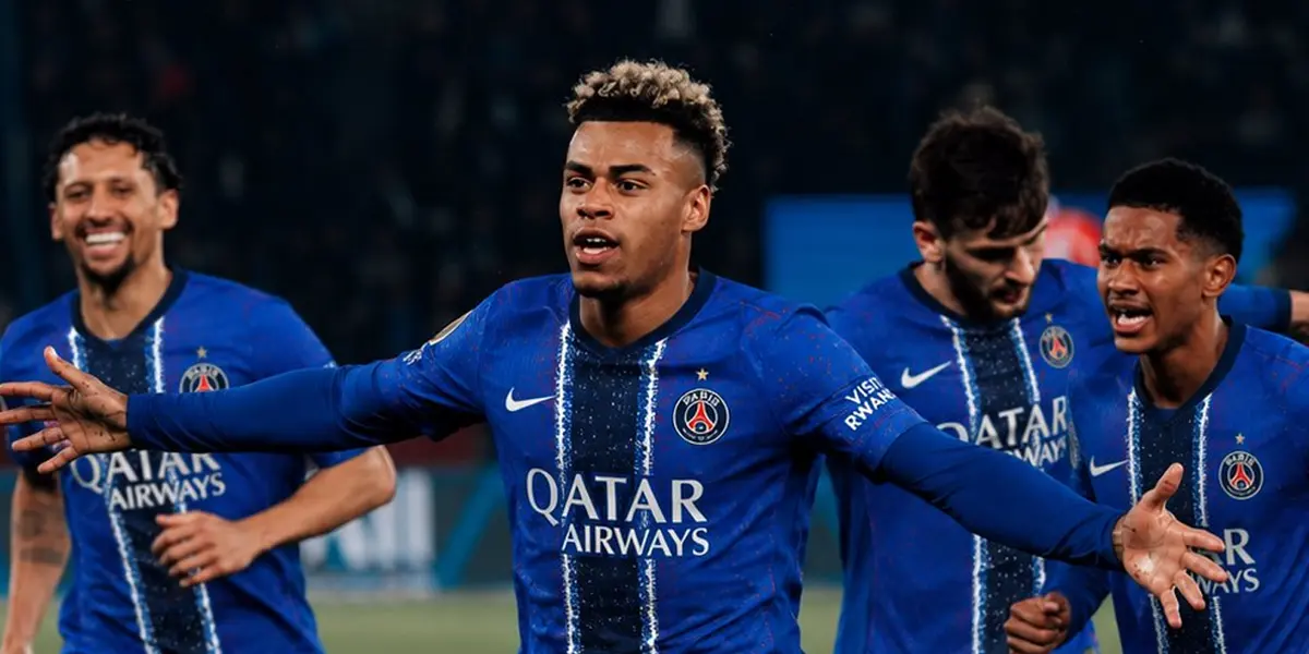 Joueurs du Paris Saint-Germain au Parc des Princes